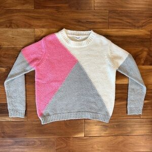 &Merci Colorblock Crewneck Sweater size Small
